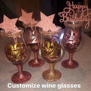 Customized wine glasses for any occasion